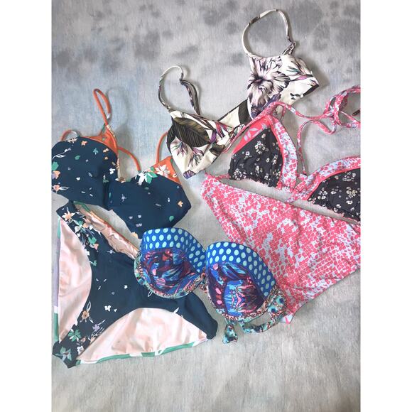 6 Piece Bikini Bundle MAAJI Reversible + Oneill Size Small - Medium S M TWO SETS - Picture 1 of 15